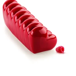 SILIKOMART Moule Silicone Bûche Cœur 24,8 x 8,8 x H 8 cm Discount