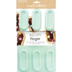 SCRAPCOOKING Moule Silicone Biscuit Finger (x7)
