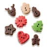 SILIKOMART Moule Silicone Boutons Noël Chocolat 3,5 cm Easy Choc (x15)