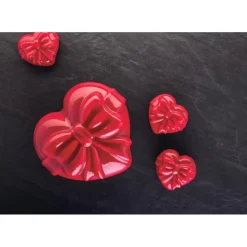 PAVOFLEX Moule Silicone Cadeau Coeur 7,3 x 6,6 cm x H 3,6 cm (x12) Outlet