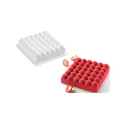 SILIKOMART Moule Silicone Carré Bubble Professional Best