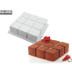 SILIKOMART Moule Silicone Carré Cubik 17,2 cm Professional Best