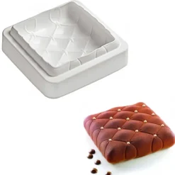 SILIKOMART Moule Silicone Carré Matelassé 160 mm Hot