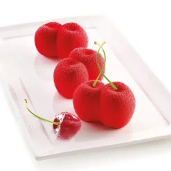 SILIKOMART 3D DESIGN Moule Silicone Cerise 7.5 x 5 cm Hot