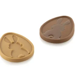 SILIKOMART Moule Silicone Chocolat Tablette Œuf Lapin (x2) Easy Choc