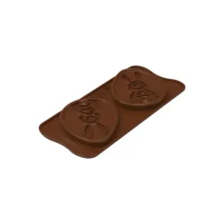 SILIKOMART Moule Silicone Chocolat Tablette Œuf Lapin (x2) Easy Choc