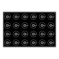 PAVOFLEX Moule Silicone Cône Ø 6,5 cm x H 6,5 cm (x24) Sale