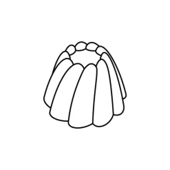 PAVOFLEX Moule Silicone Cône Cannelé Ø 7,5 cm x H 4,8 cm (x24) Best