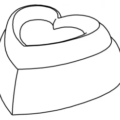 PAVOFLEX Moule Silicone Coeur Love 7,8 x 7,7 cm x H 3,4 cm (x24) Outlet