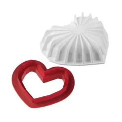 SILIKOMART Moule Silicone Coeur Origami 15x13,5 cm Professional Sale