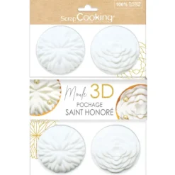 SCRAPCOOKING Moule Silicone 3D Pochage Saint-Honoré Ø7 cm (x6) Best