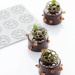 PAVONI Moule Silicone Décor Cercles Ø 5 x H 0,2 cm (x15) Hot