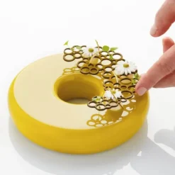 PAVONI Moule Silicone Décor Cercles 13,8 x 9,4 x H 0,2 (x3) Clearance