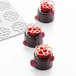 PAVONI Moule Silicone Décor Cœur Ø 5 x H 0,2 cm (x15) Discount