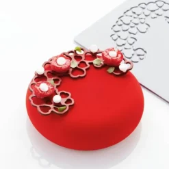 PAVONI Moule Silicone Décor Cœur 13,7 x 7,6 x H 0,2 (x3) Outlet