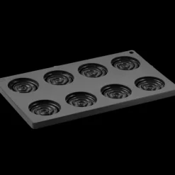 PAVONI Moule Silicone Décor Hypnose Ø 6 cm x H 1 cm (x8)