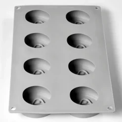 PAVONI Moule Silicone Demi-Pomme 30 x 17.5 cm (x8) Best