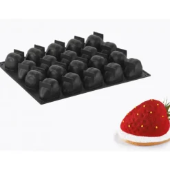 PAVOFLEX Moule Silicone Fraise 7,1 x 5,4 cm x H 4,6 cm (x20) Online