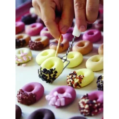 PAVONI Moule Silicone Glace Mini Donuts 4,6 x 3,5 cm x H 1,2 cm (x20)