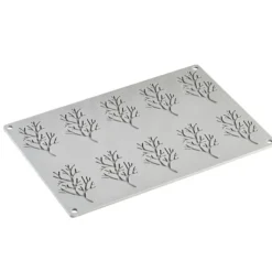 PAVONI Moule Silicone Gourmand Bois 7,8 x 4,8 x H 0,2 cm (x10)