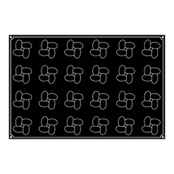 PAVOFLEX Moule Silicone Hélices Ø 7 cm x H 4,2 cm (x24) New