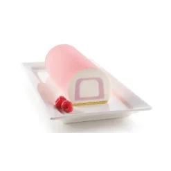 SILIKOMART 3D DESIGN Moule Silicone Insert Bûche et Cake 22 x 5 x H 4 cm (x2)