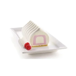 SILIKOMART 3D DESIGN Moule Silicone Insert Bûche et Cake 22 x 5 x H 4 cm (x2)