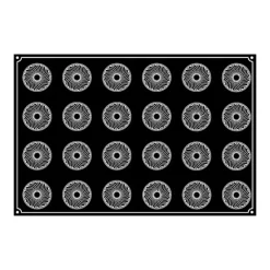 PAVOFLEX Moule Silicone Kouglof Ø 7 cm x H 3,3 cm (x24) Outlet