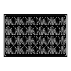 PAVOFLEX Moule Silicone Madeleine 7,8 x 4,5 cm x H 1,8 cm (x44) Online