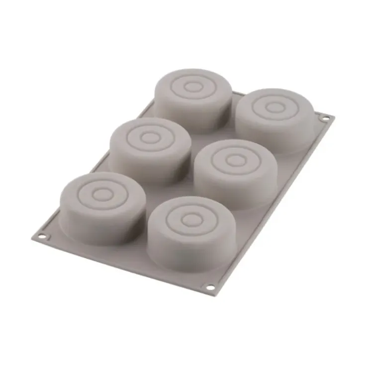 SILIKOMART Moule Silicone Mini Color Ø 7,3 x H 3 cm (x6) Best