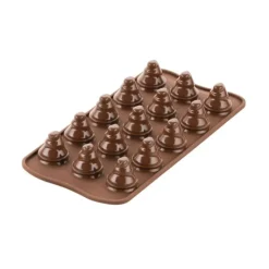 SILIKOMART Moule Silicone Mini Sapin Chocolat Ø 2,8 x H 3 cm Easy Choc (x15) Clearance