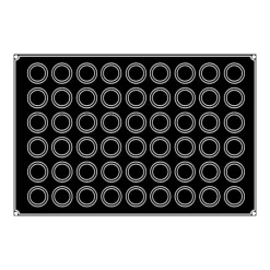PAVOFLEX Moule Silicone Mini-Muffin Ø 5 cm x H 2,8 cm (x54) New