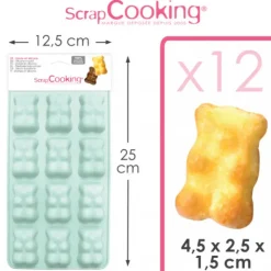 SCRAPCOOKING Moule Silicone Ourson Guimauve Chocolat New