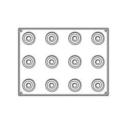 PAVOFLEX Moule Silicone Over Ø 6,5 cm x H 5 cm (x12) Best