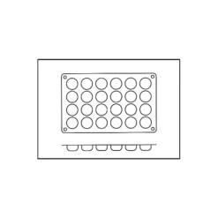 SILIKOMART Moule Silicone Pomponnette 3,4 cm x H 1,6 cm (x24) Hot