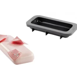 PAVONI Moule Silicone Rectangle Vénus 25 x 10 cm x H 4 cm Best
