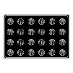 PAVOFLEX Moule Silicone Rond Rayé Ø 6 cm x H 4,5 cm (x24) Online