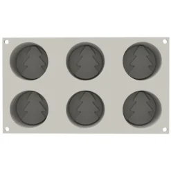 SILIKOMART Moule Silicone Sapin Mini Hiver Ø 7 x H 3 cm (x6) Sale