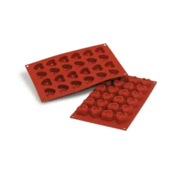 SILIKOMART Moule Silicone Savarins Coeurs 3,7 x 3,6 cm (x24) Clearance