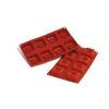 SILIKOMART Moule Silicone Savarins Carrés 6,5 cm x H 2,6 cm (x8) Clearance