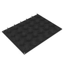 PAVOFLEX Moule Silicone Sfogliatella 4,5 x 4,35 cm x H 2,2 cm (x30) Hot