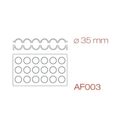 PAVONI Moule Silicone Sphère 30 x 17,5 cm Ø 3,5 cm (x18) Outlet