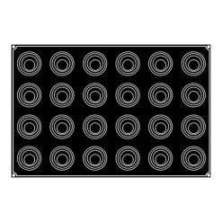 PAVOFLEX Moule Silicone Spirale Babel Ø 6,8 cm x H 5 cm (x24) New