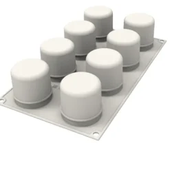SILIKOMART Moule Silicone Sweet Layers avec Emporte-Pièce Ø 5,5 x H 5,5 cm (x8) New