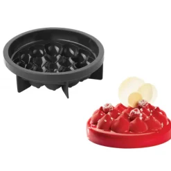 PAVONI Moule Silicone Tarte Puffy Ø 18 cm x H 5,5 cm Discount