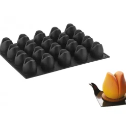 PAVOFLEX Moule Silicone Tulipe Ø 5,5 cm x H 5,6 cm (x20) Hot