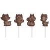 CHOCOLATE WORLD Moule Sucette Chocolat Animaux de la Forêt 65 mm (x4) Best