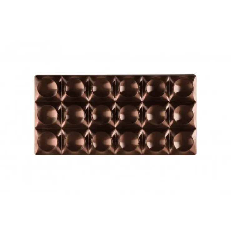 PAVONI Moule Tablette Chocolat Bricks 15,4 x 7,7 cm x H 0,9 cm (x3)