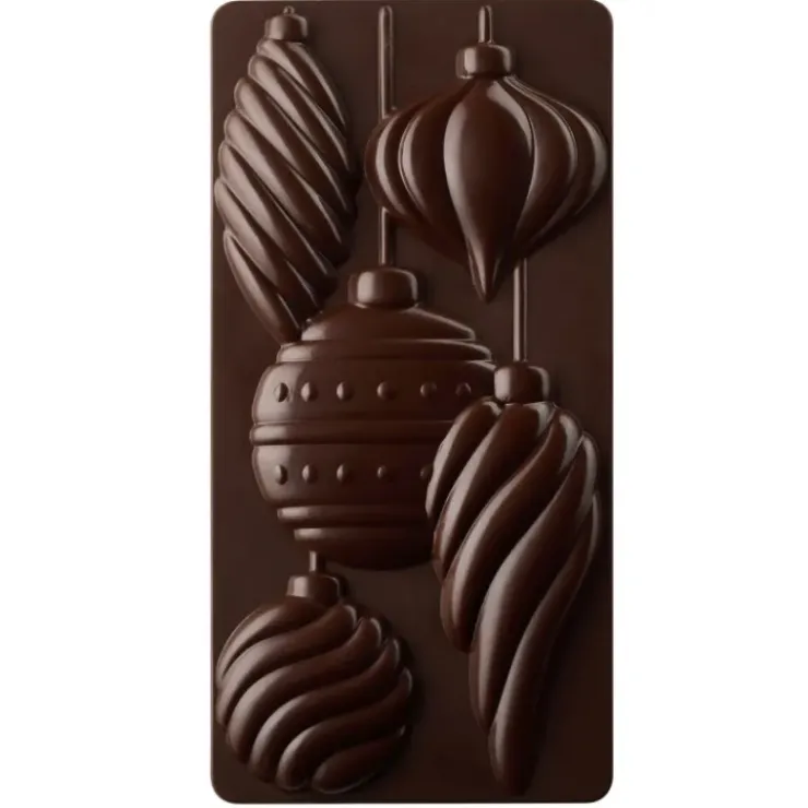 PAVONI Moule Tablette Chocolat Boule Noël 15,4 x 7,7 cm