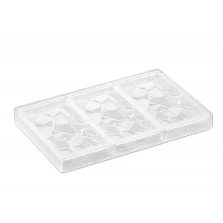 PAVONI Moule Tablette Chocolat Crush 15,5 x 7,7 cm x H 1 cm (x3) Online
